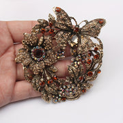 Шикарная брошь-булавка с ринстонами в виде жирафа, стильные украшения с животными для мужчин и женщин