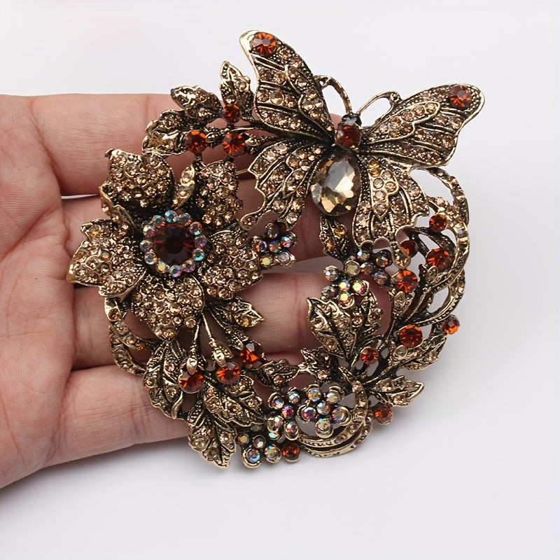 Hayvonlardan ilhomlangan rhinestone giraf brosh pin erkaklar va ayollar uchun