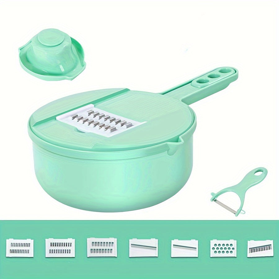 12-in-1 Vegetable Chopper with Slicing Dicing Grating for Kitchen and Commercial Use