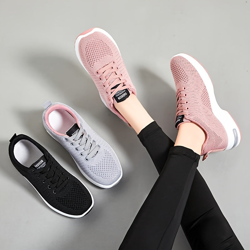 Women's Breathable Mesh Running Shoes Lightweight Cushioned Sneakers