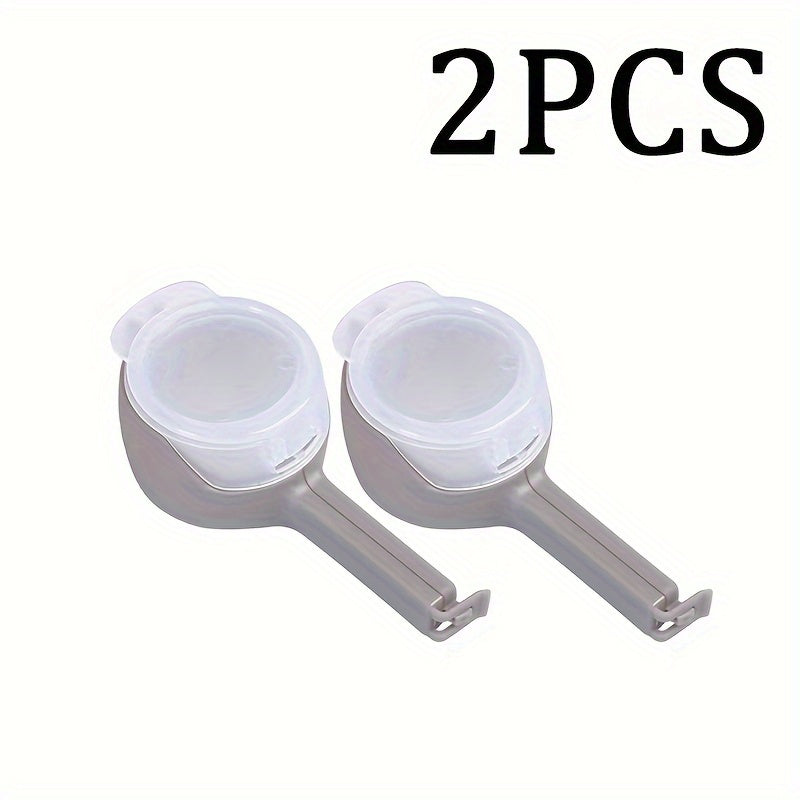 1, 2, 3, 4 yoki 5 ta ko'p maqsadli plastik oziq-ovqat sumkasi muhrlash kliplari, turli ranglarda, don saqlash uchun namlikdan himoyalovchi tarqatish nozzle bilan