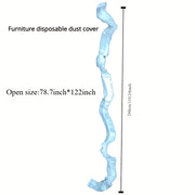 5 шт. прозрачных ПВХ чехлов для мебели и техники, водонепроницаемые защитные для дивана, телевизора, холодильника