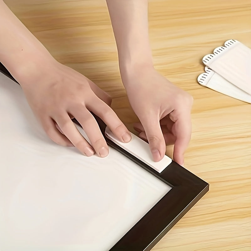 12/24pcs Double-Sided Waterproof Picture Hanging Strips No Drilling