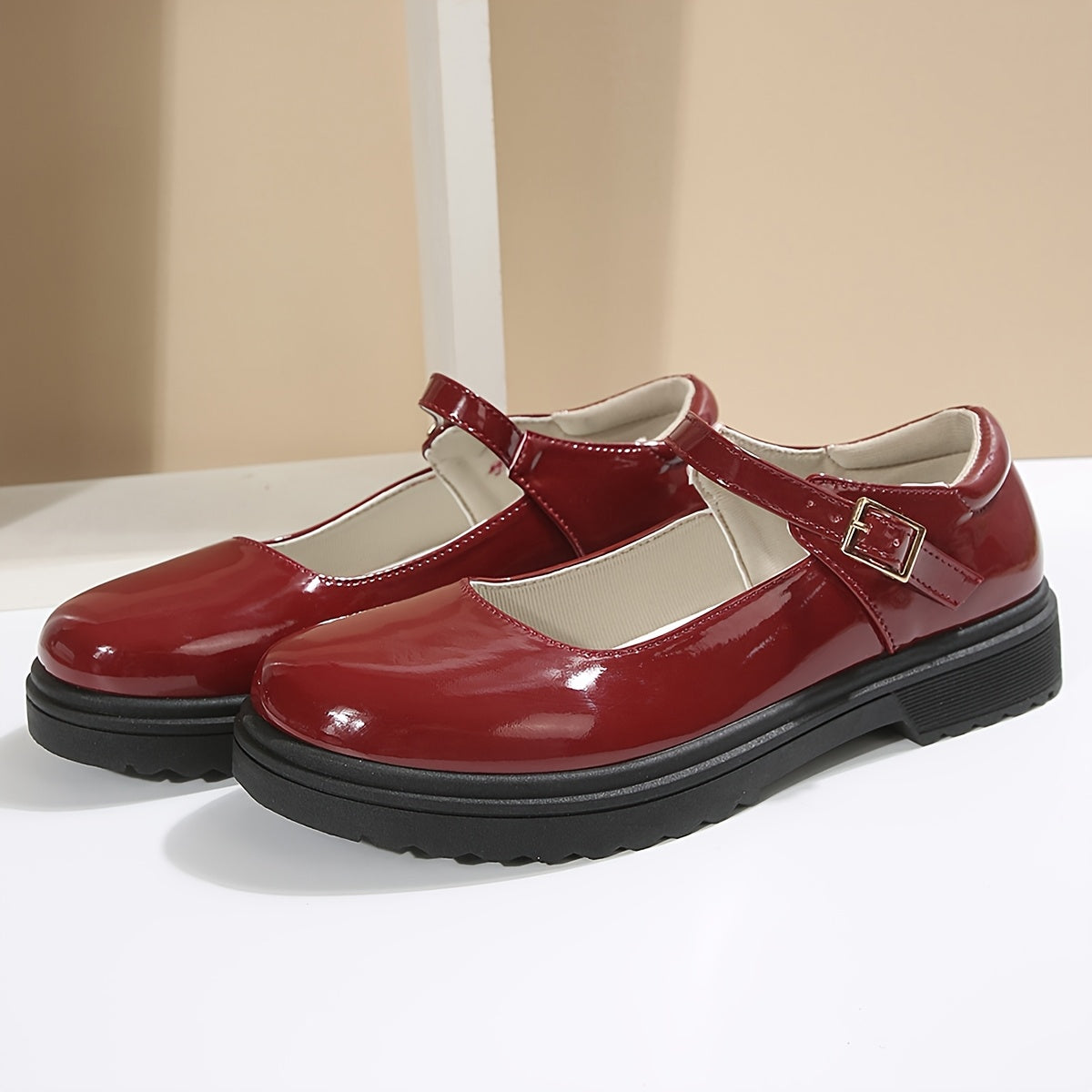 Women’s Slip-Resistant Loafers Non-Slip TPR Sole Burgundy Black White