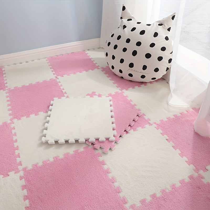 Interlocking Washable Rugs for Crawling Pads, Pet Mats, and Home Decor