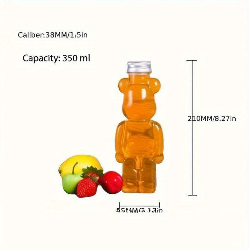 Botella de plástico de 350ml para té con leche, a prueba de golpes, portátil y duradera
