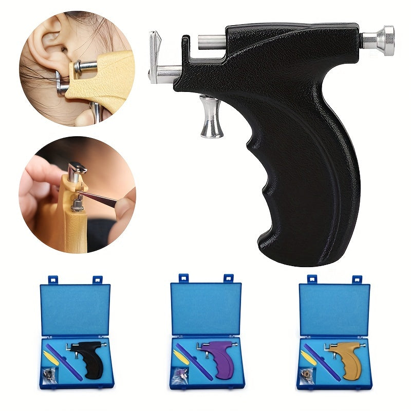 Professional Ear Piercing Kit with Piercing Gun and Studs for Salons and Home Use