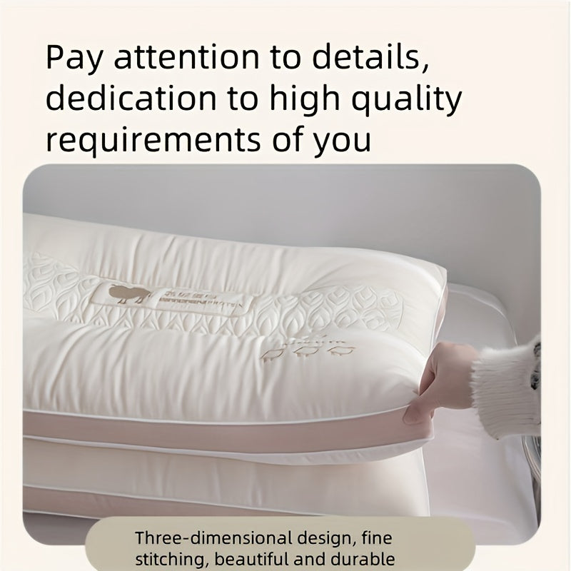 Роскошная кровать в отеле подушка с стеганым дизайном, моющаяся в машине, поддержка шеи для сна на боку и спине