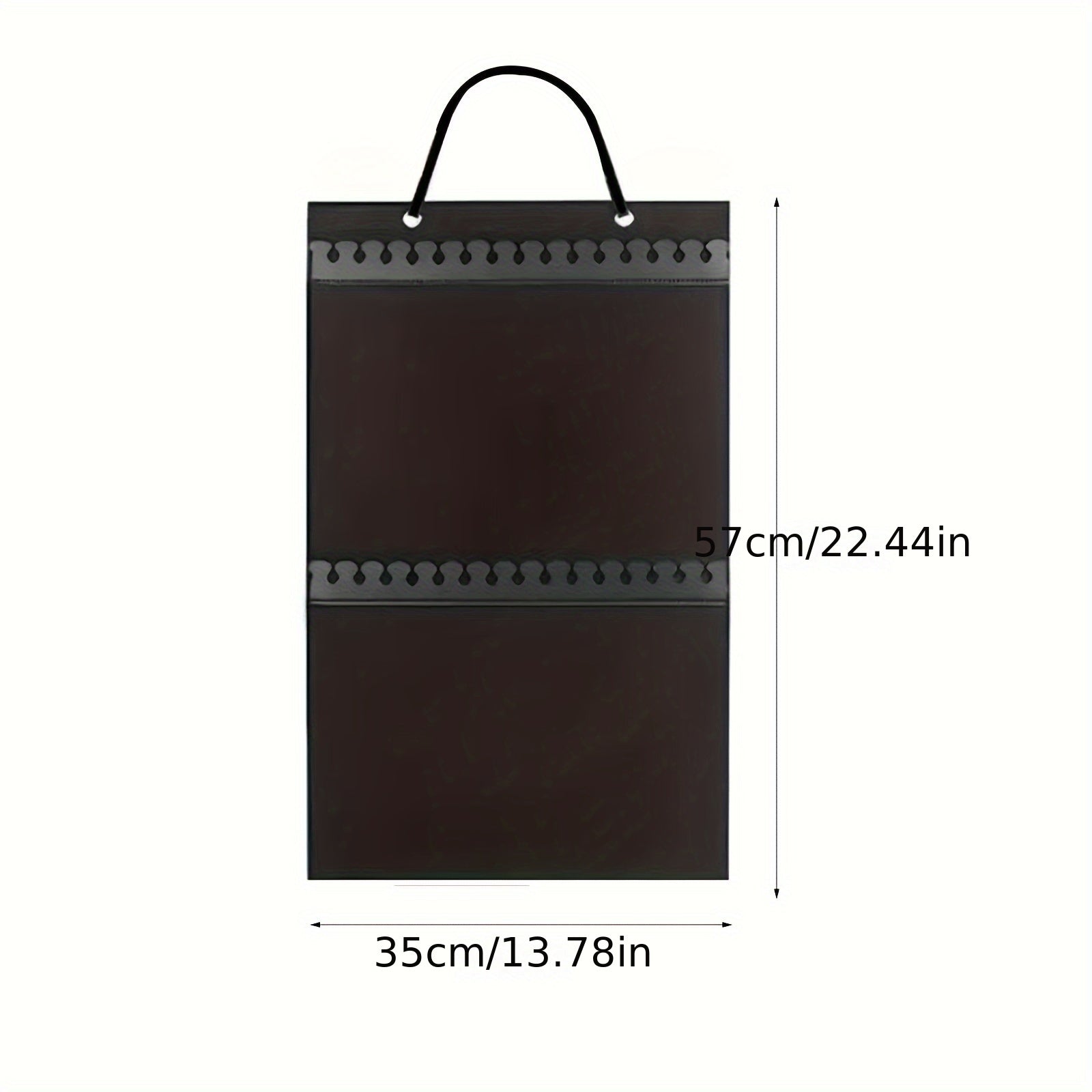 Fabric Double-Sided Jewelry Display Stand Wall Mount Necklace Organizer Storage Bag