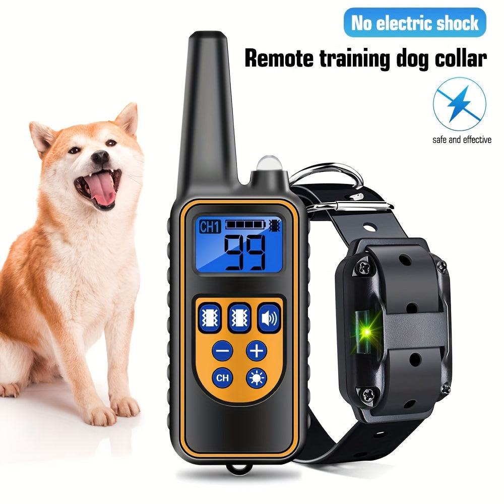 European Dog Training Collar with Dual Vibration and Anti-Bark Function