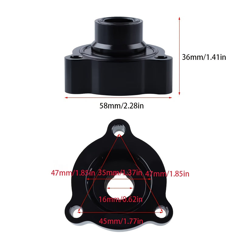 Алюминиевый адаптер клапана сброса турбонагнетателя для автомобильных двигателей