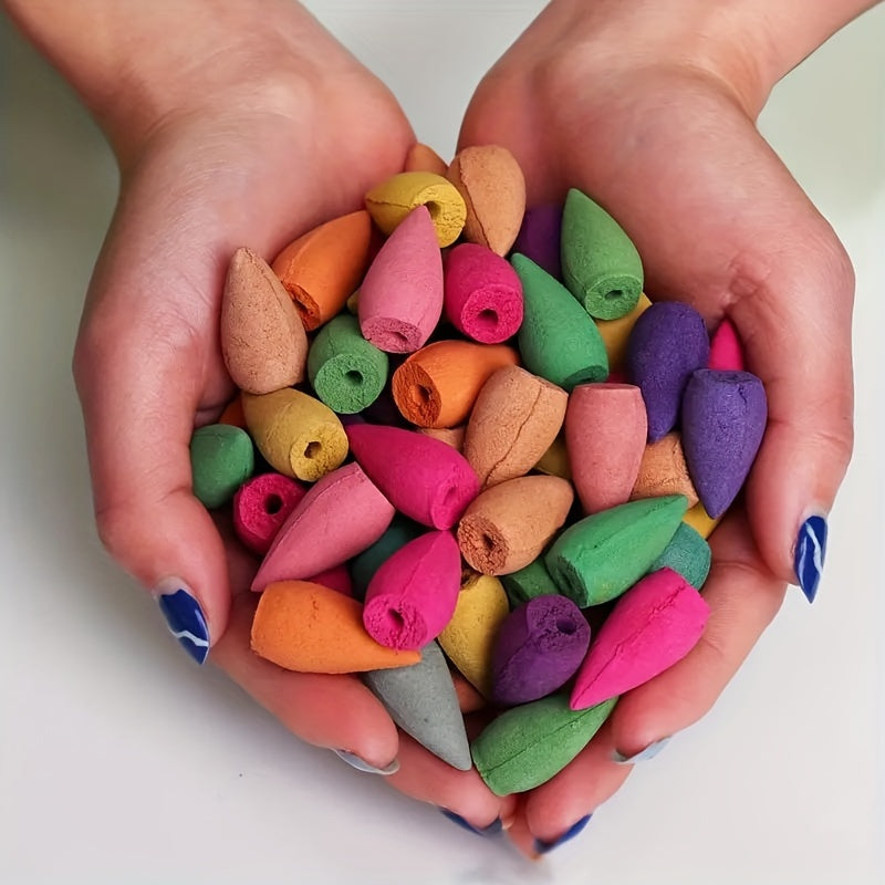 Mixed Fragrance Backflow Incense Sticks 10/50/100pcs for Aromatherapy Home Outdoor