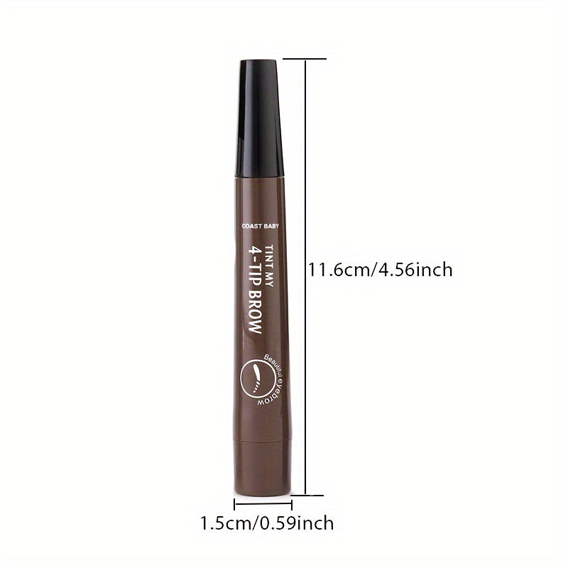 Kids Tint My 4-Tip Brow Pens Set Dual Shades Waterproof Sweat-Resistant