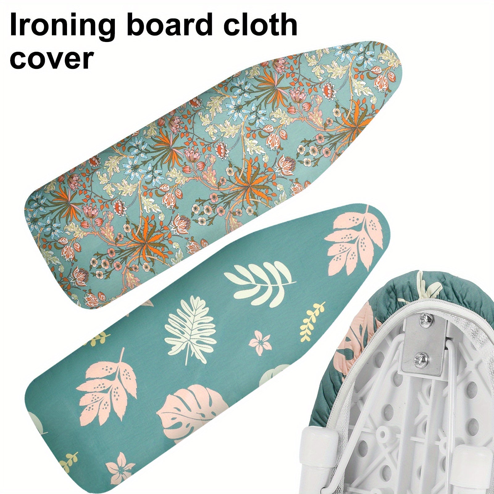 Ironing Board Cover and Pad with Elastic Edges, Scorch Resistant, 147x48cm