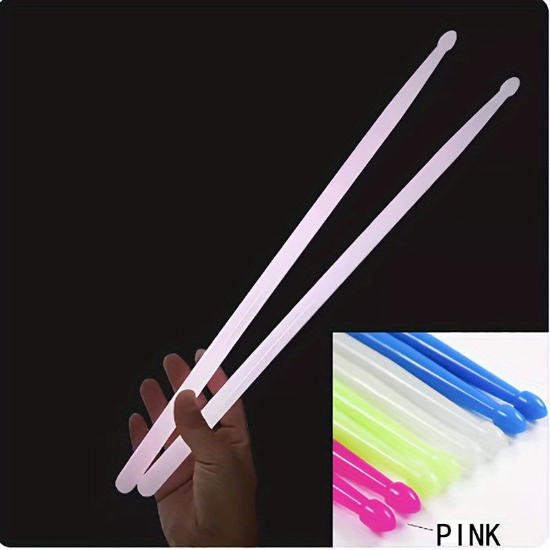 Jazz Drumming Drumsticks with Glow in the Dark Blue Nylon