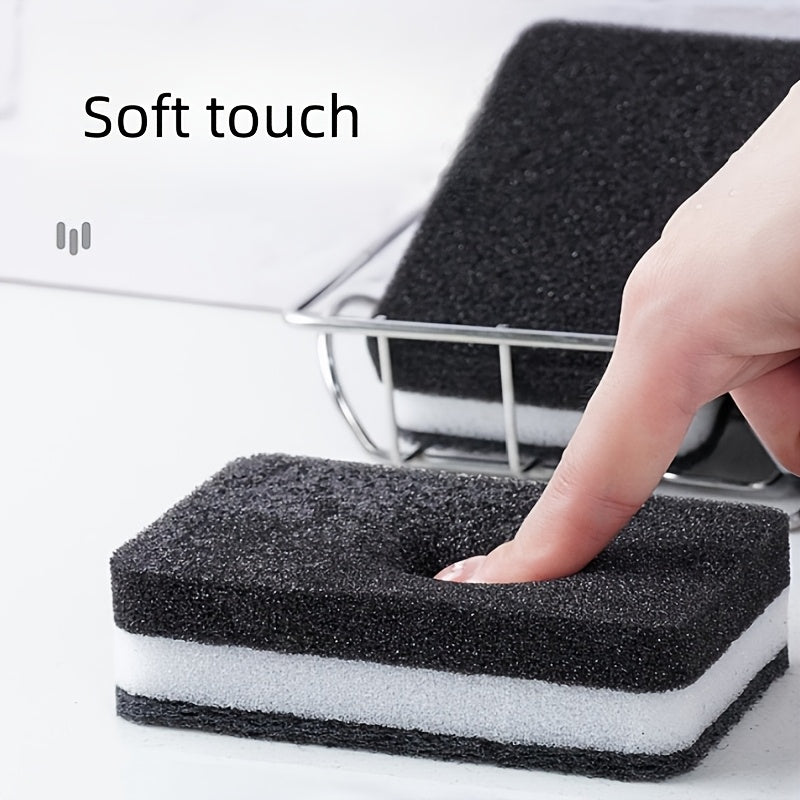 Pack of 12 Double-Sided Kitchen Cleaning Sponges, Oil-Resistant, Versatile