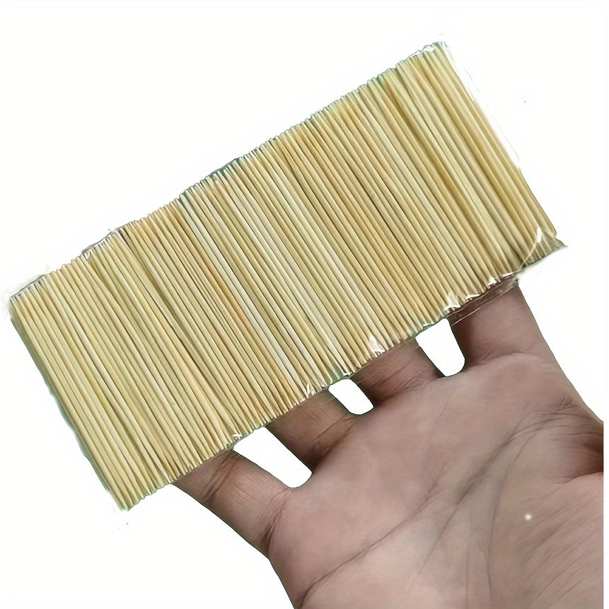Disposable Double-Ended Bamboo Toothpicks 200pcs for Oral Hygiene Camping Use