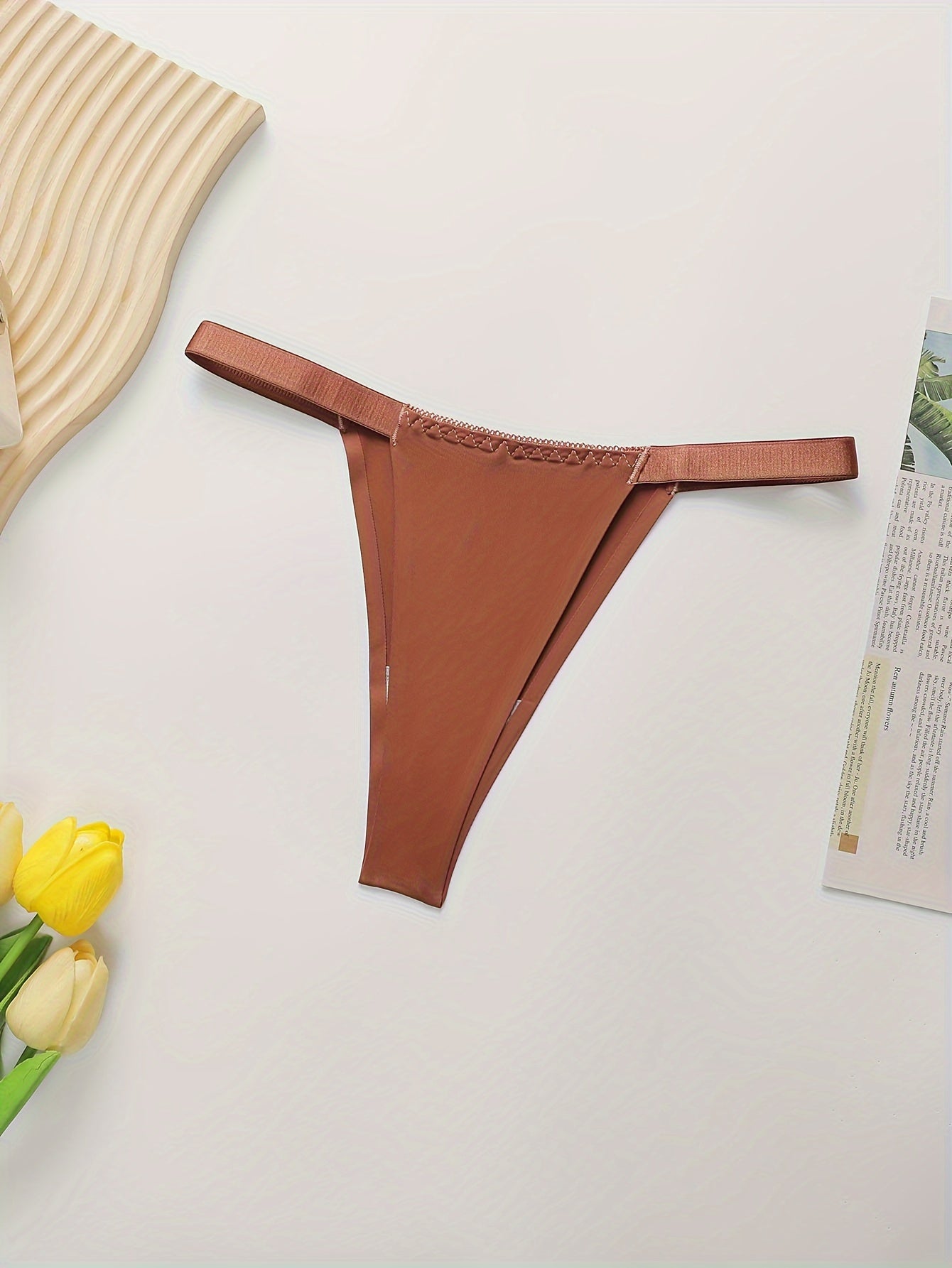 Women’s Letter Print Push Up Lingerie Set with Adjustable Straps