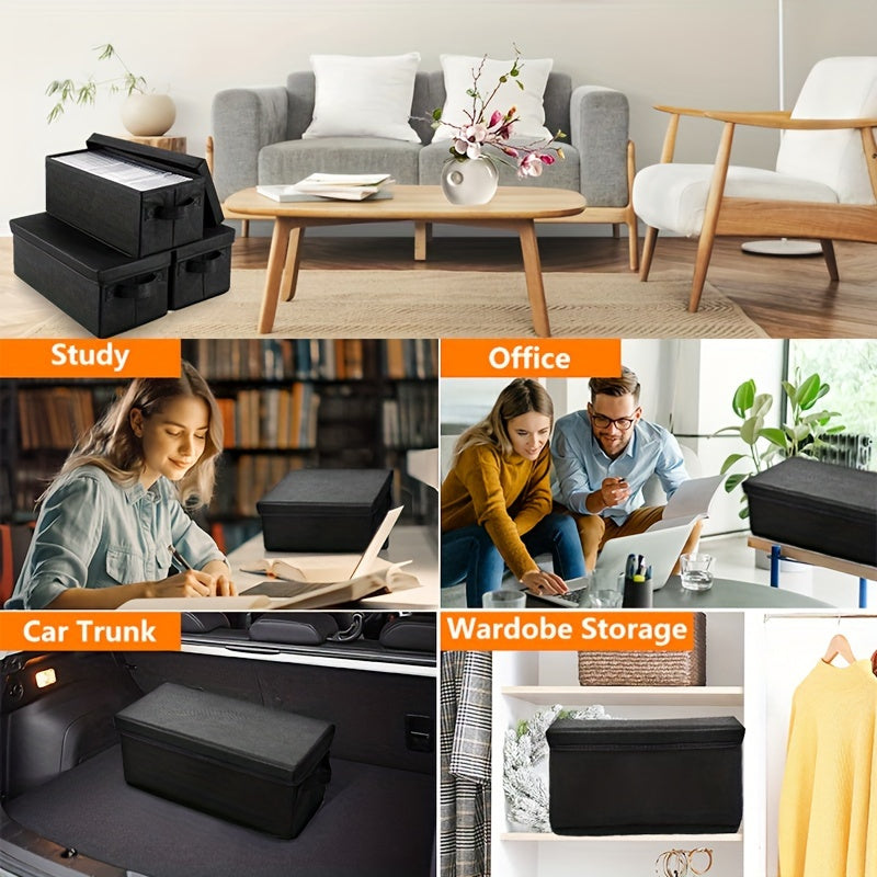 3 ta mato CD saqlash qutisi to'plami, qopqog'lar, tutqichlar, chuqur javon tashkilotchisi bilan