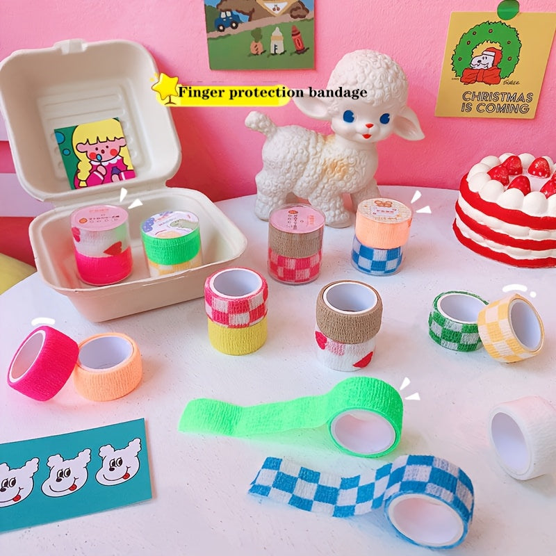 Adult Finger Bandage 5/10 Rolls Self-Adhesive Breathable Elastic Tape