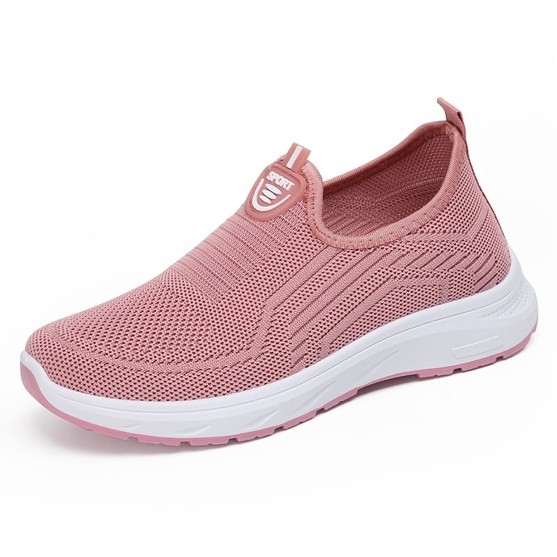 Women's Knit Slip-On Shoes Breathable Mesh Comfortable Walking