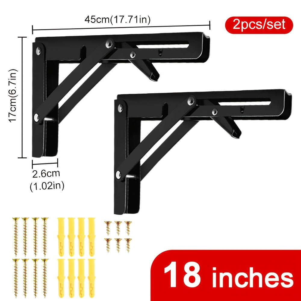 Naychali po'latdan yasalgan, bir nechta o'lchov variantlari bilan jihozlangan, og'ir yuk ko'taruvchi 2 dona egiluvchan dizayn, joyni tejash uchun DIY loyihalari. Qavatda o'rnatiladigan qo'llab-quvvatlash bracketi suzuvchi javonlar uchun.