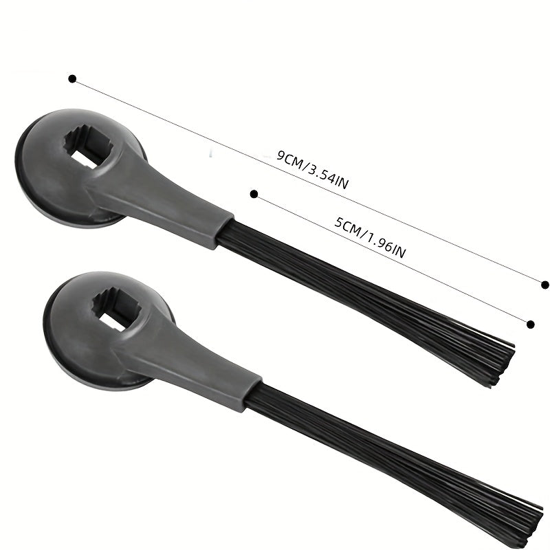 10 dona Robot changa qismlari, Shark IQ R101AE RV1001AE uchun qora plastmassa qirrali cho'tkalar