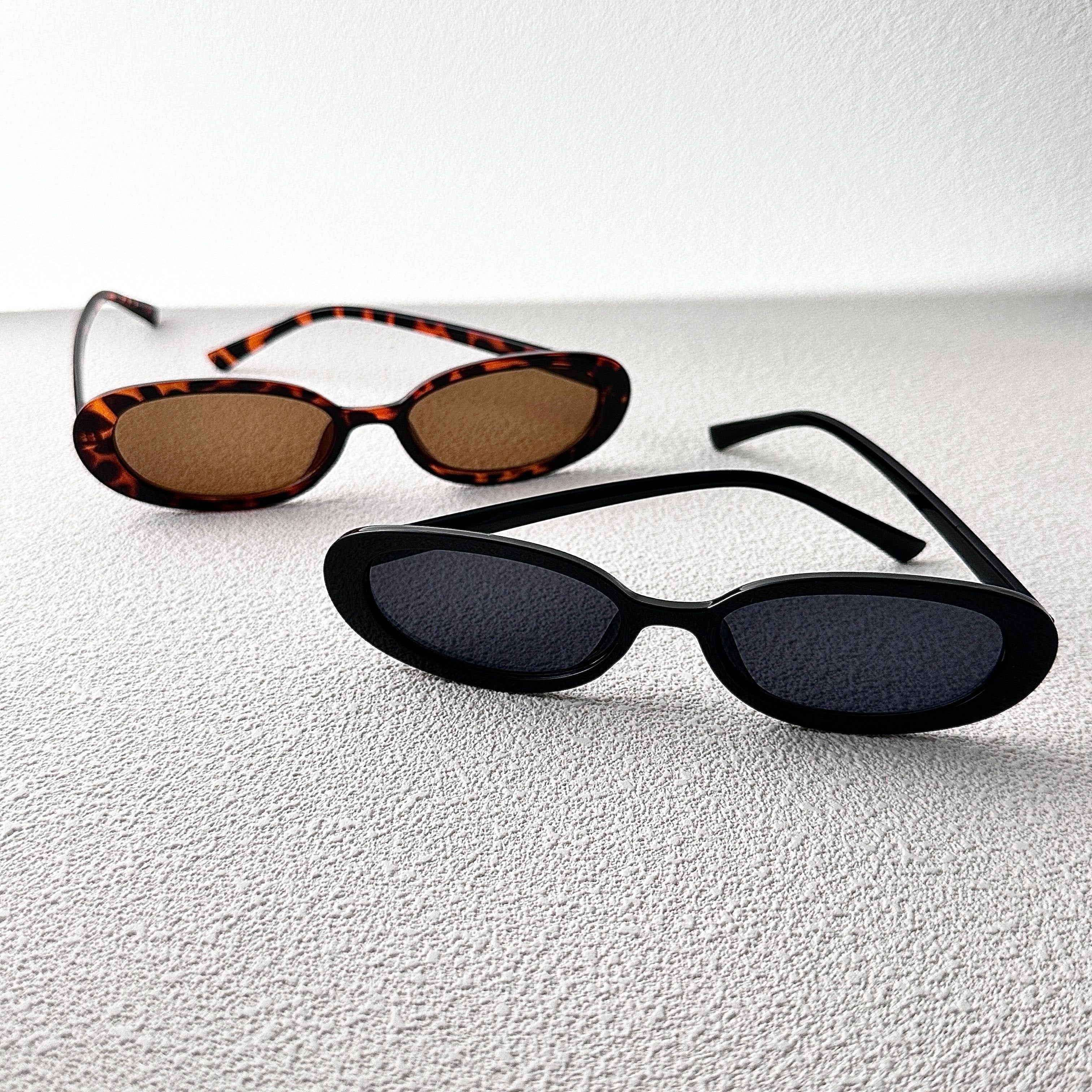 Gafas ovaladas para mujer con montura y lentes de PC para actividades al aire libre y celebraciones