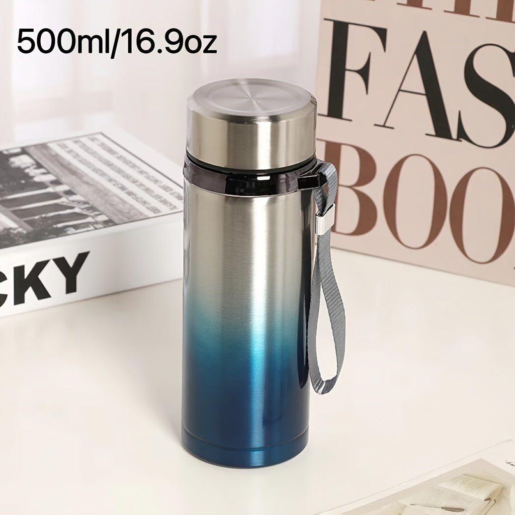 Men's Stainless Steel Travel Mug with Tea Strainer Large Capacity Wholesale