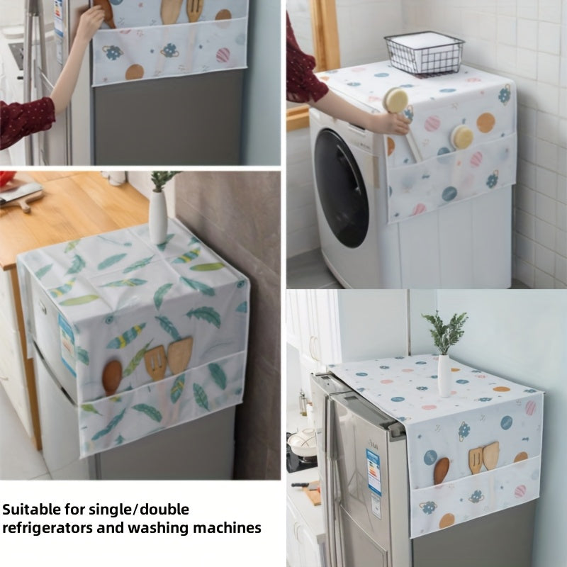Set of Appliance Dust Covers for Refrigerator Washing Machine Oven Microwave with Storage Bag in Random Color