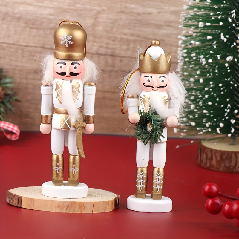 Wooden Nutcracker Soldier Ornament 11.99cm Christmas Tree Decor Festive Tabletop