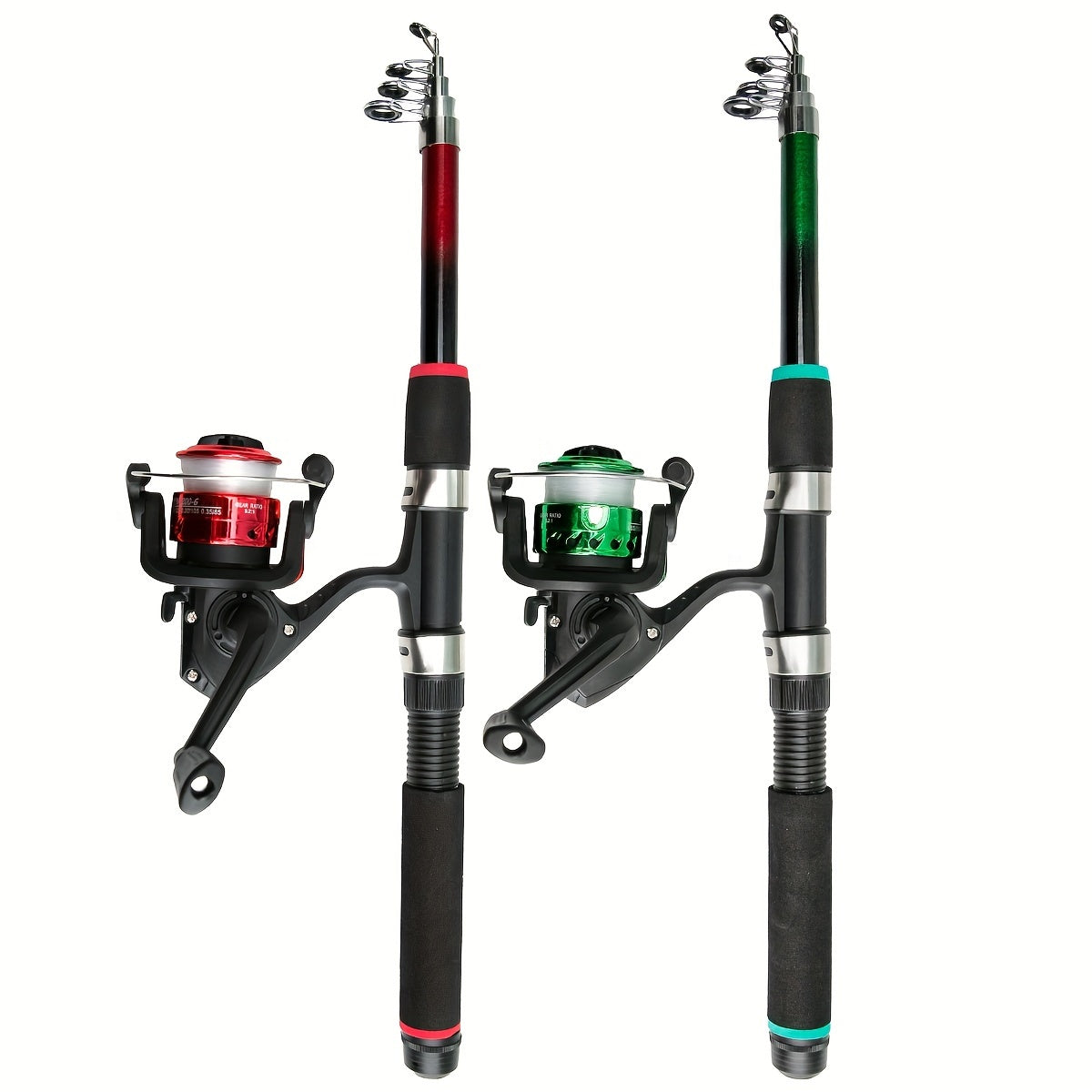 Telescopic Fishing Rod Set with Feeder and Reel for Travel Durable FRP Carp Spinning