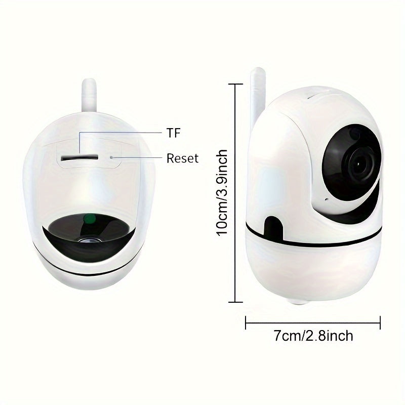 HD 1080P WiFi Security Camera with Night Vision Motion Detection Auto Tracking Two-Way Audio