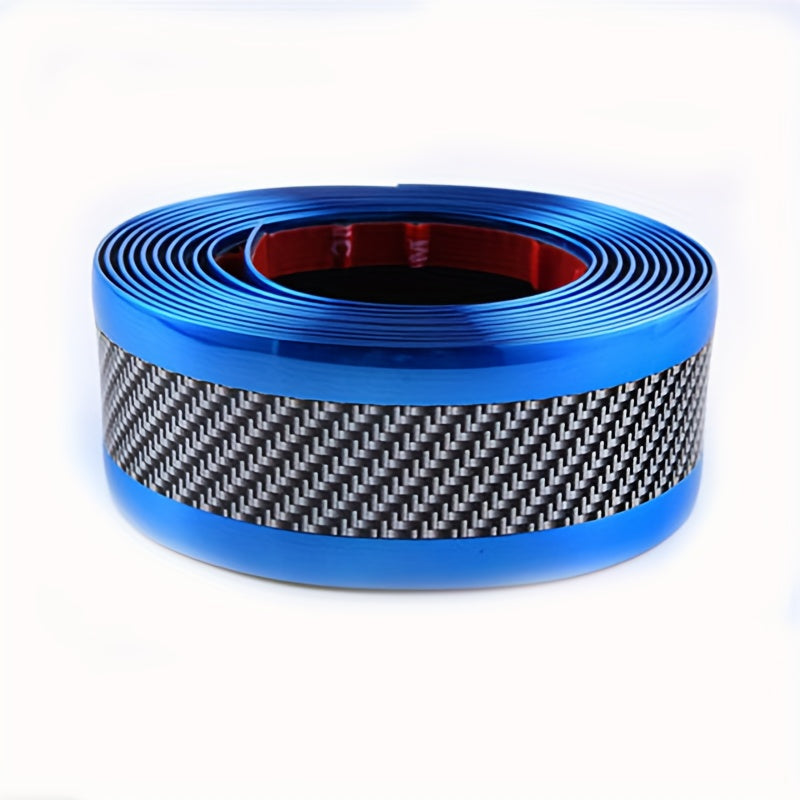 Car Door Sill Protector Carbon Fiber Scratch-Resistant Bumper Film 1m