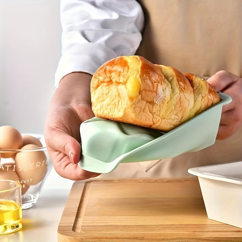 Silicone Loaf Pan Non-Stick Bread Mold for Cakes Breads Meatloaf Quiche 19.2cm x 9.5cm