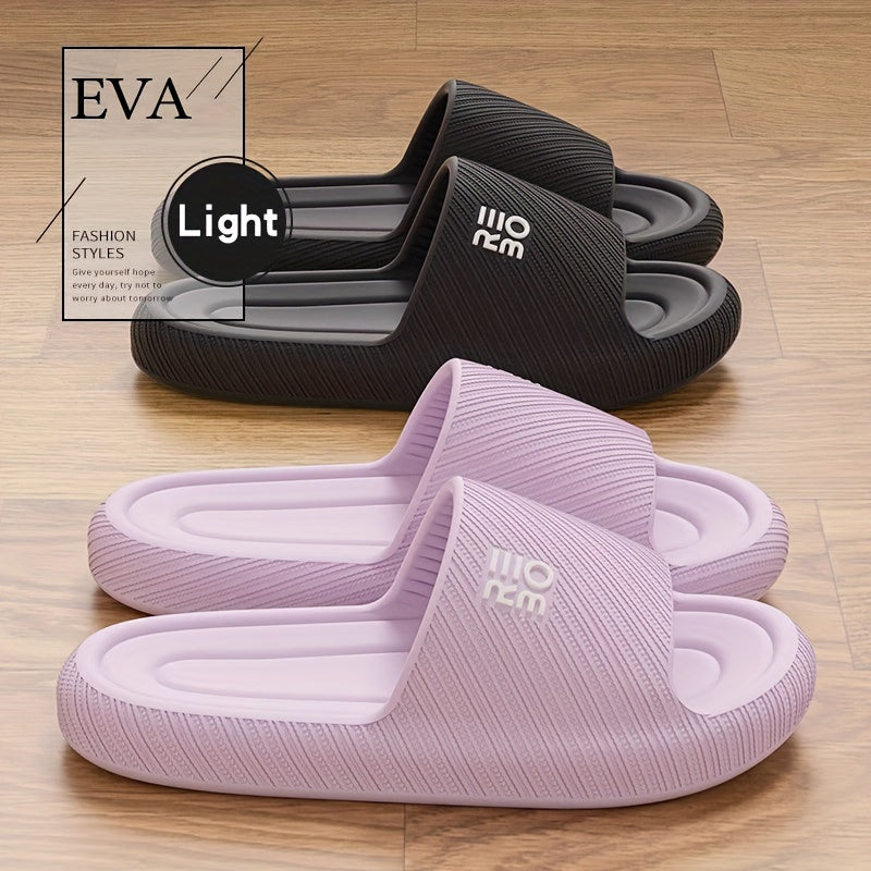 Zapatillas de EVA con suela gruesa para mujer y sandalias casuales para hombre para todas las estaciones