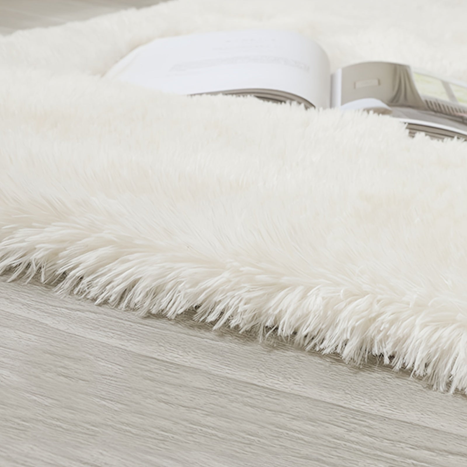 Thick Shag Area Rug Plush Fuzzy Carpet Non-Slip Soft Furry for Living Room Bedroom