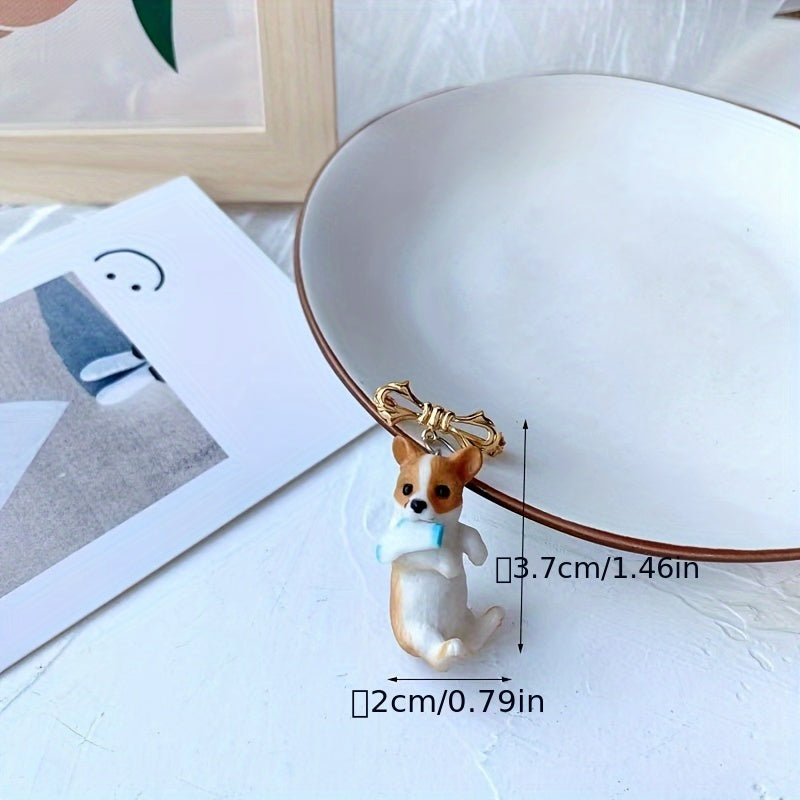 White Kitty Resin Pendant Charm for Women's Accessories