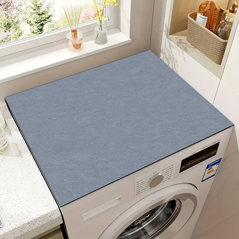 Solid Color Washer and Dryer Lid Protector Mat Non-Slip Absorbent Quick-Drying