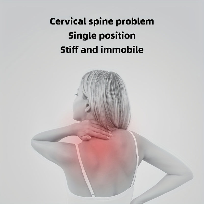 Almohada de espuma viscoelástica con funda reversible de punto, soporte cervical, firmeza media