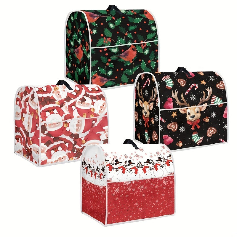 Christmas Kitchen Appliance Cover for Blender and Coffee Maker Dust Protector