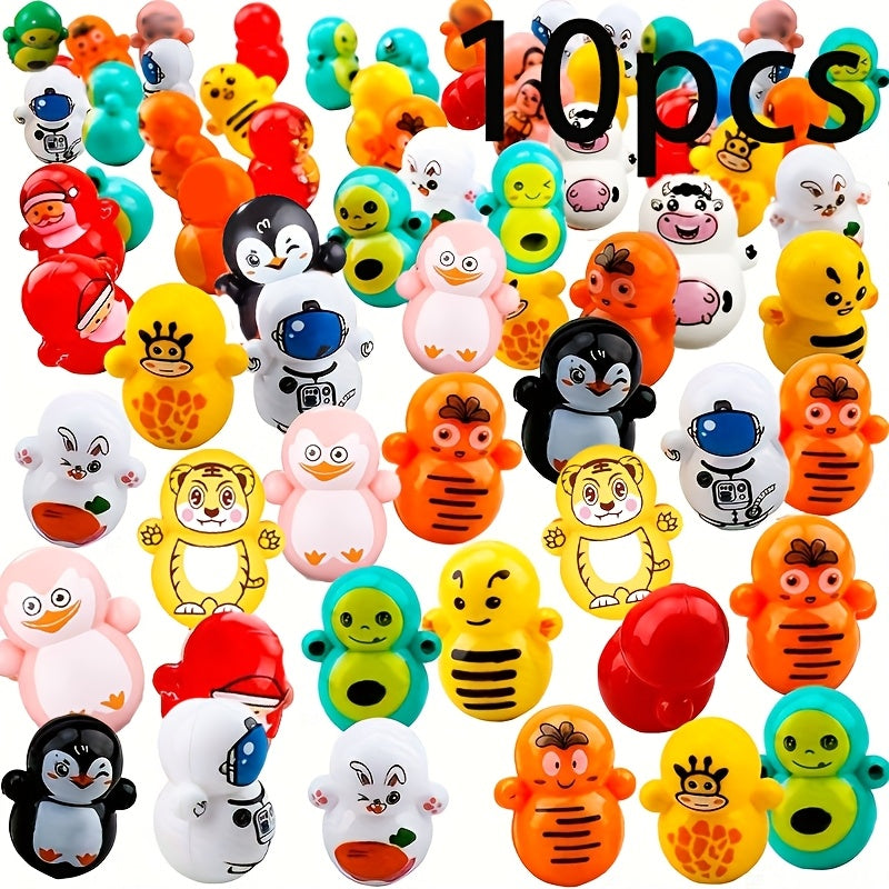 10/20 Pcs Cat Rolling Toys Durable Plastic Interactive No Electricity Needed