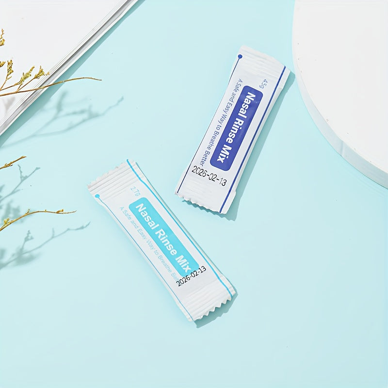 40 ta Sachets Burun yuvish tuzi nafas olish va allergenlarni yuvish uchun