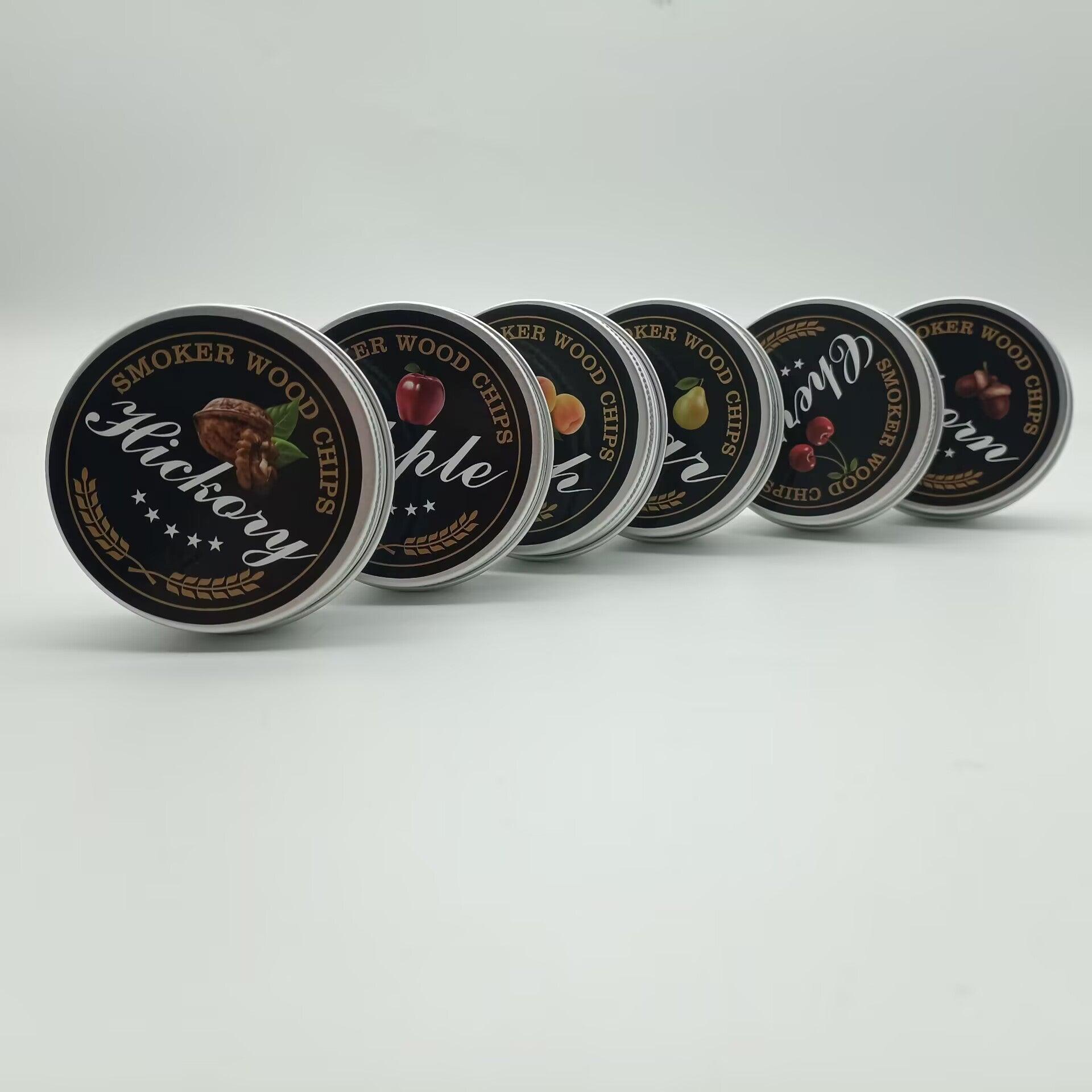 6 Flavors Smoked Wood Chips for Cocktails Whiskey Steak Refill