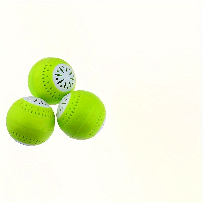 3-Pack PVC Refrigerator Deodorant Balls Activated Carbon Fridge Odor Eliminator