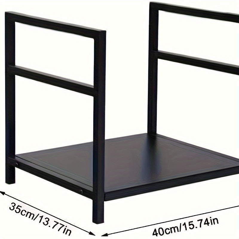 Wall Mounted Metal Firewood Log Holder for Fireplace Modern Ironwork Storage Rack