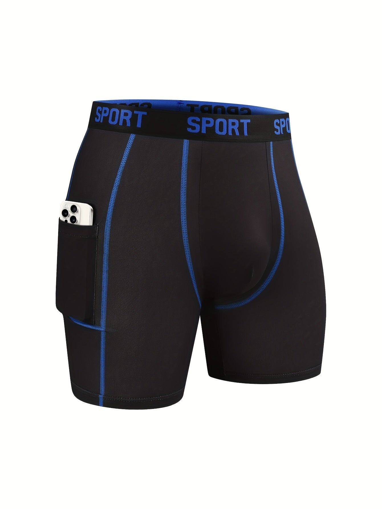 Men's Breathable Stretch Quick-Drying Underwear Set 4 Pack Lightweight Sports Fitness