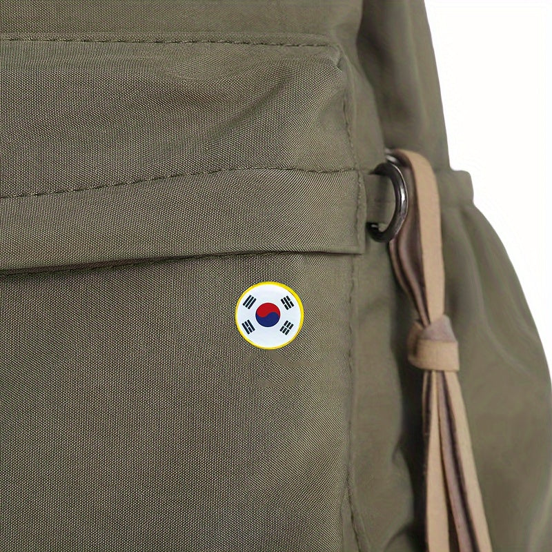 Set of 20 South Korea Flag Lapel Pins Alloy Brooches for Suits and Jackets