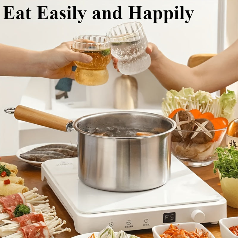 3-Donali zanglamas po'latdan yasalgan oshxona to'plami Sut qozoni Qovurilgan pan O'simlik yog'li qozon Elektr pechda pishirish uchun