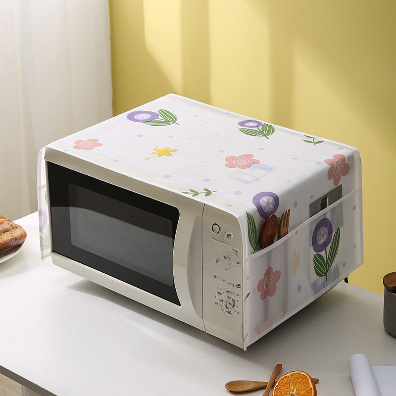 PEVA Waterproof Oven Cover Oil-Proof Plastic Protector for Household Appliances